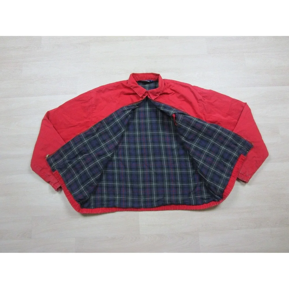 Vintage 90s Polo Ralph Lauren Harrington Jacket Men's (L) Plaid Lined Preppy